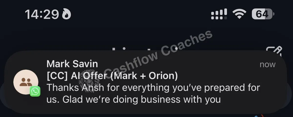 Thanks Ansh for everything you've prepared for us. Glad we're doing business with you.